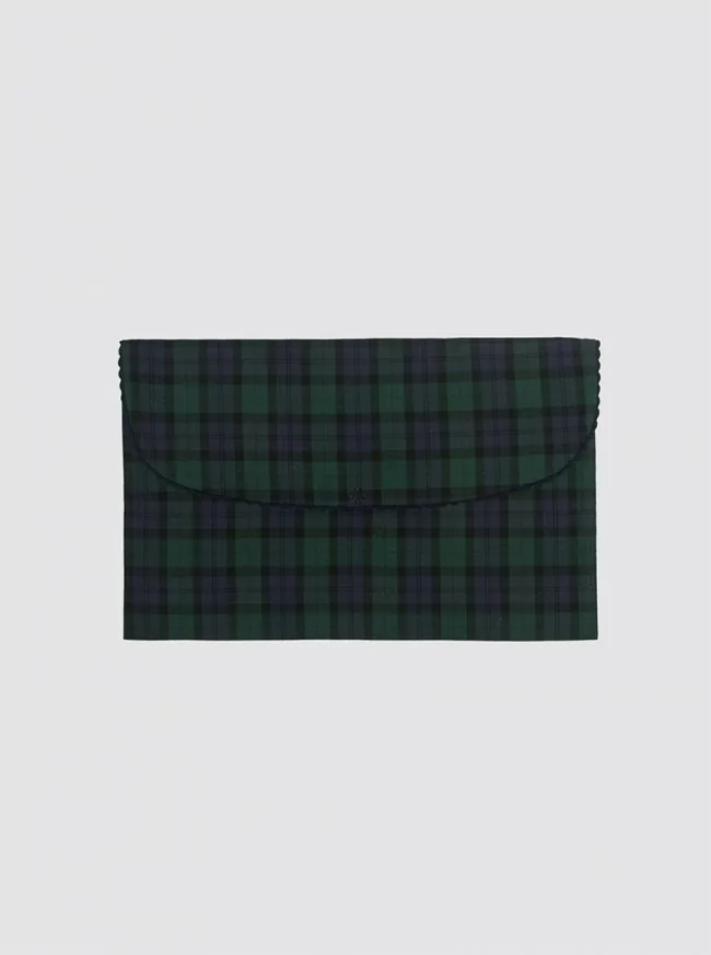 Balmoral Small Clothes Bag Navy and Green