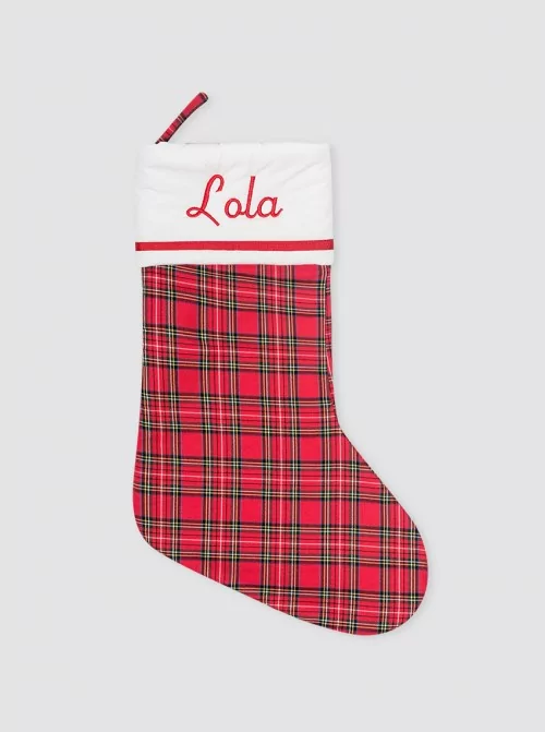 Christmas stocking Balmoral red