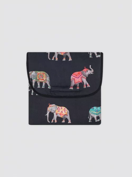 Elephant Changing Table with Pockets Black