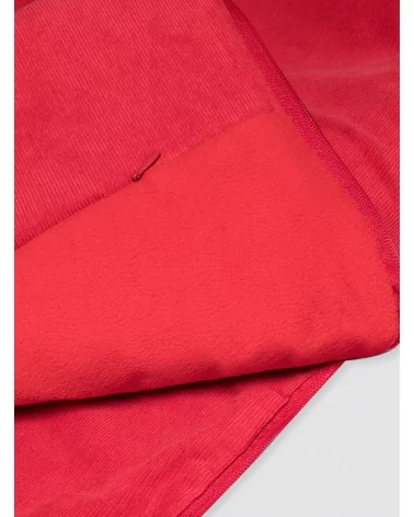 Red Corduroy Lightweight Saddle Bag with Sack