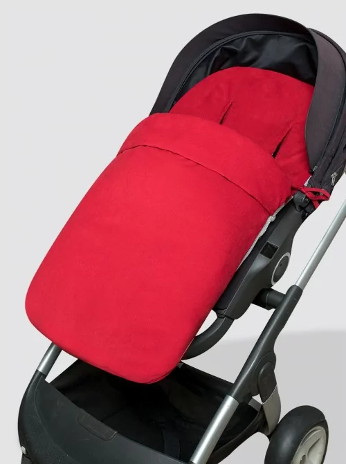 Red Corduroy Universal Saddle Cover with Bag