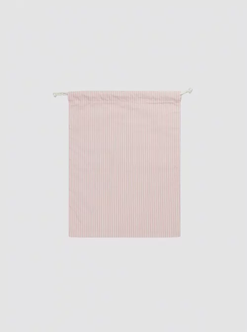 Pink Stripes Mask Bag
