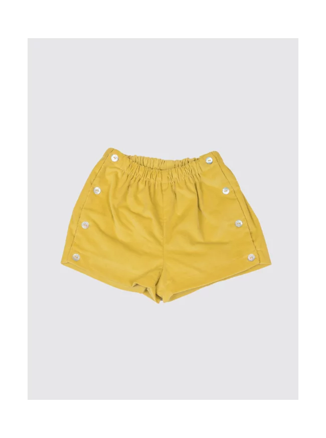 Mustard Corduroy Shorts