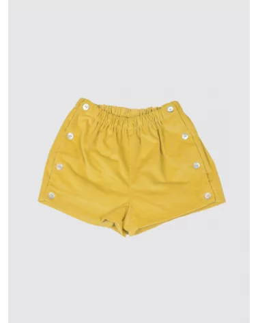 Mustard Corduroy Shorts