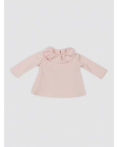 Invisible Zipper Sweatshirt Bubble Pink