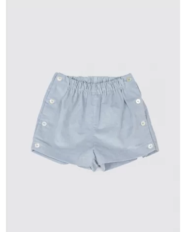 Light Blue Corduroy Shorts
