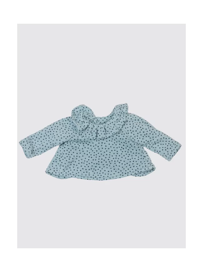 Green Knitted Baby Collar Coat