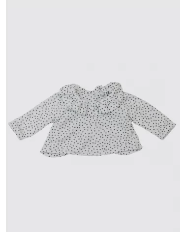 Grey Knitted Baby Collar Coat