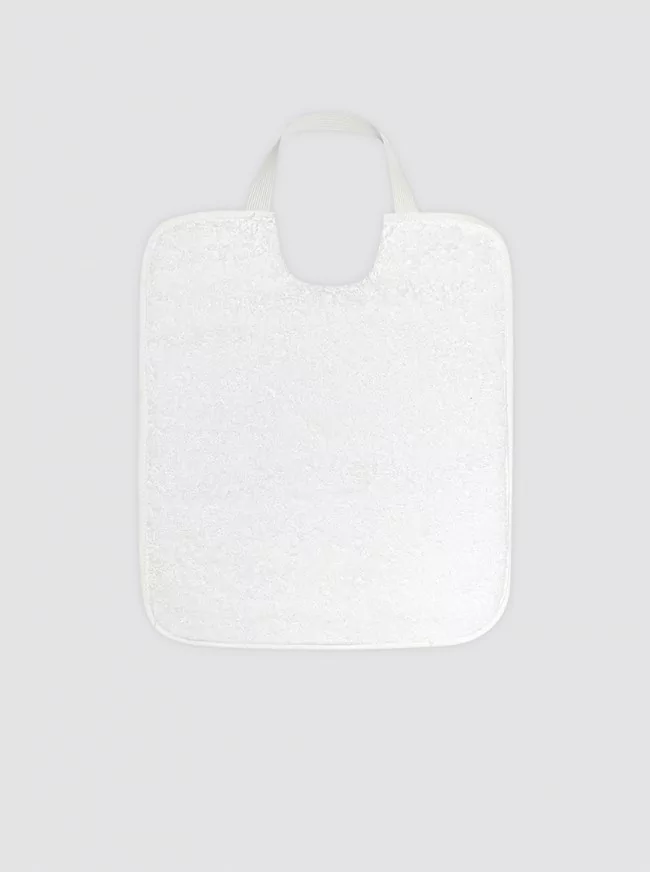 Large White Bib With Elastic