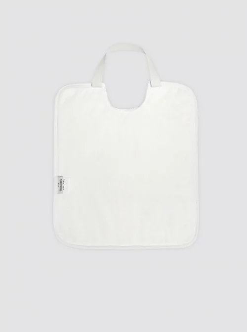 Large White Bib With Elastic