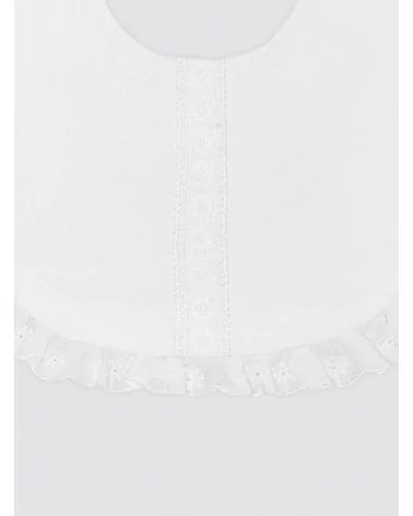 Newborn Baba Bib Entredós Flor