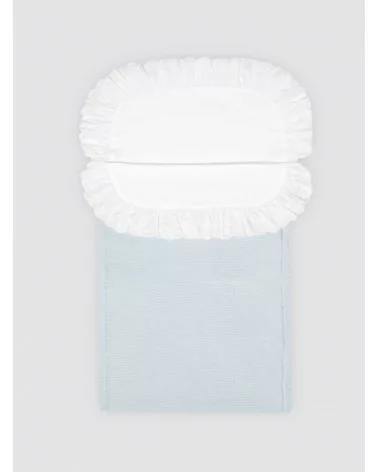 Cotton Sack with Light Blue Sheets