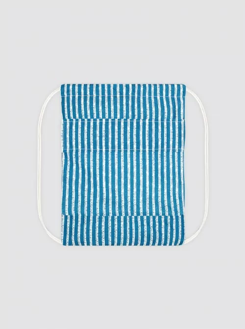 Beach Roll Bag Stripes Blue