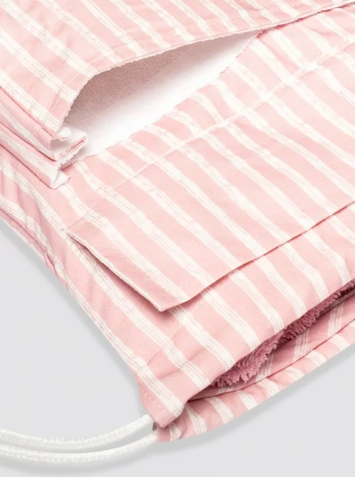 Beach Roll Bag Stripes Pink