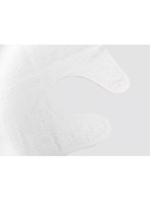 Baby Bath Towel White Embroidered Strip