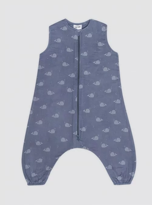 Bubble Pajamas Bambula Whales Blue