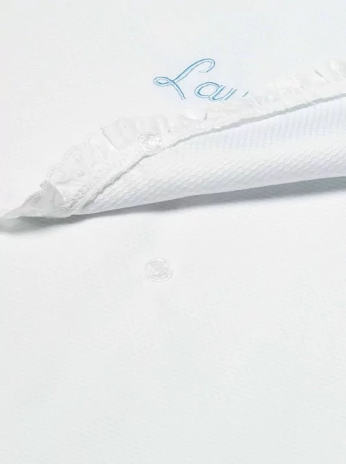 Large Clothes Bag Pique Nano Embroidered Strip