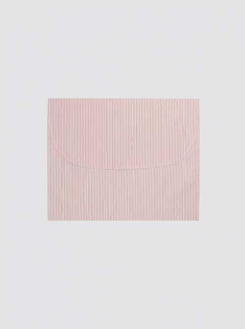 Large Clothes Bag Without Embroidered Stripes Pink Stripes