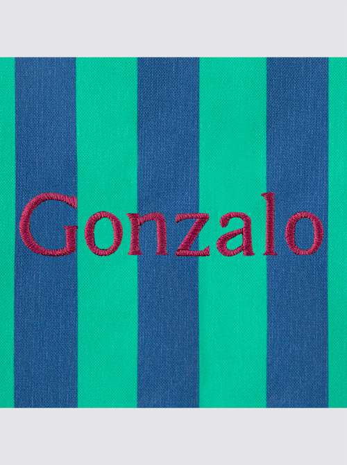 Stripes Navy and Green (Bordeaux)