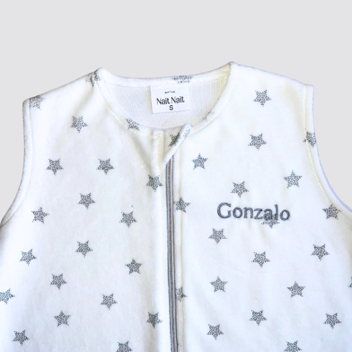 Bubble Pajamas Gray Stars (Medium Gray)